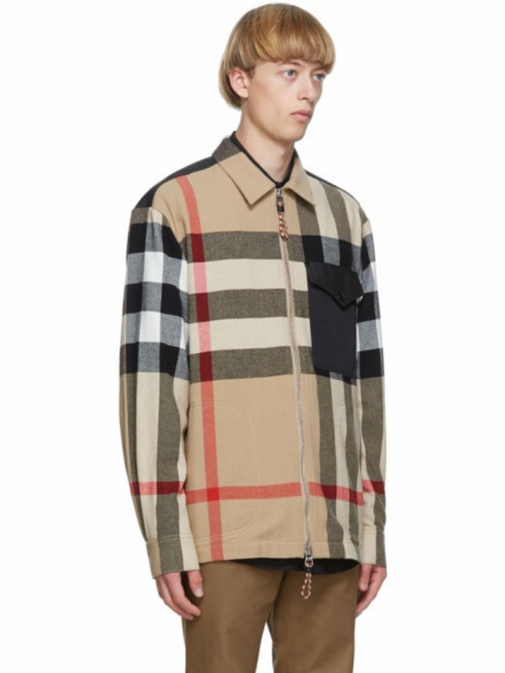 Burberry Wool Plaid Print Jacket - Picture 3 of 5